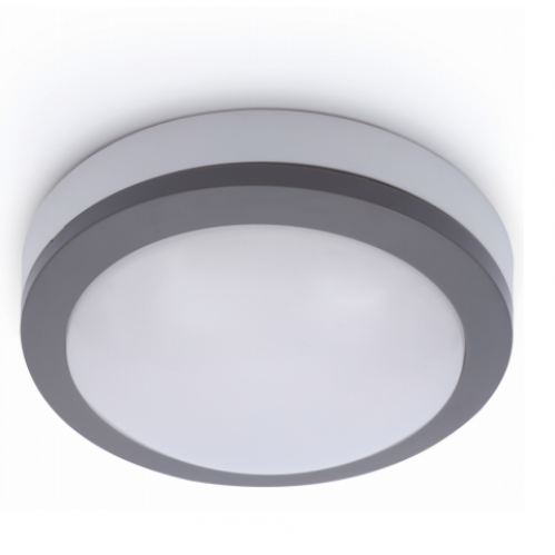 Obrázok pre Vodeodolný Led Panel Ceiling kruhový sivý VERA 12W/900lm 170mm , IK06 , IP65 , neutrálna biela