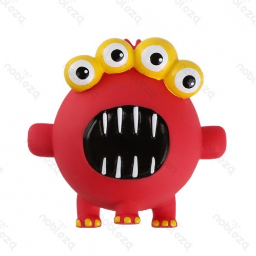 Obrázok pre Gumená pískajúca hračka pre psov - Monster 02