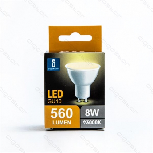 Obrázok pre LED žiarovka GU10 8W/560lm , BOX , Teplá biela