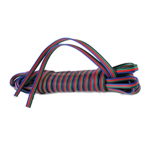 Obrázok pre Kábel 4-žilový RGB 4x0,5mm2 pre napájanie LED pásov 1m