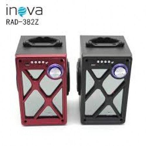 Obrázok pre Multifunkčný bezdrôtový Wireless INOVA reproduktor / Speaker čierny s diaľkovým ovládaním