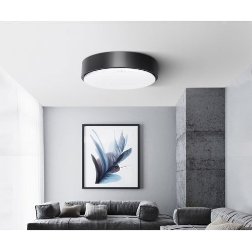 Obrázok pre Led Ceiling kruhový čierny prisadený LIGHT02 12W/600lm , 230mm , Studená biela