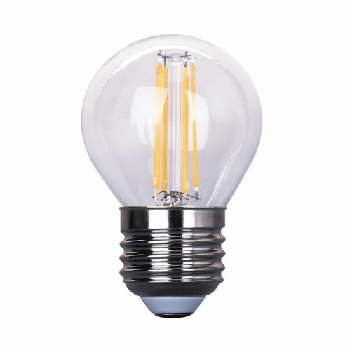 Obrázok pre LED žiarovka FILUX E27 4W/410lm , G45 LED vlákno , Teplá biela