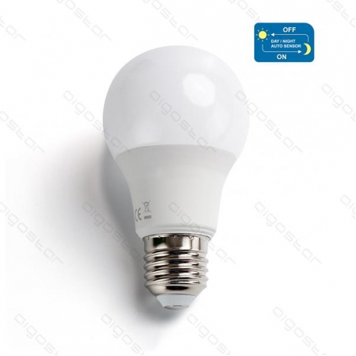 Obrázok pre LED žiarovka E27 8W/620lm , klasik so senzorom stmievania , Teplá biela