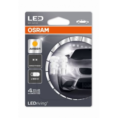 Obrázok pre OSRAM LED Autožiarovka 2880YE-02B DUO - W5W / T10 , Amber