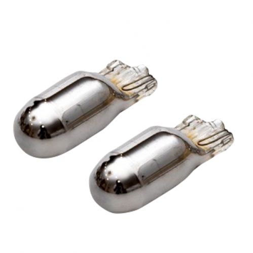 Obrázok pre Autožiarovky Platinum W5W / T10 12V 5W , chróm , DUO 2ks v balení  Powertec