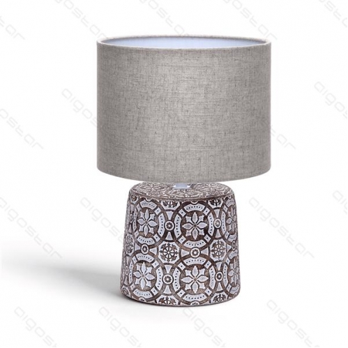 Obrázok pre Stolná lampa keramická 06 Hnedá , E14 