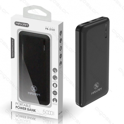 Obrázok pre Power Bank 5000mAh, 2.1A, Čierna