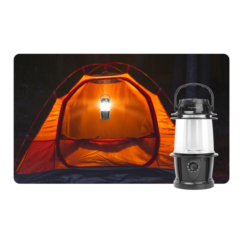 Obrázok pre LED kempingové svietidlo, lampáš 1,4W/58lm , 3xAA , IPX3, Čierny