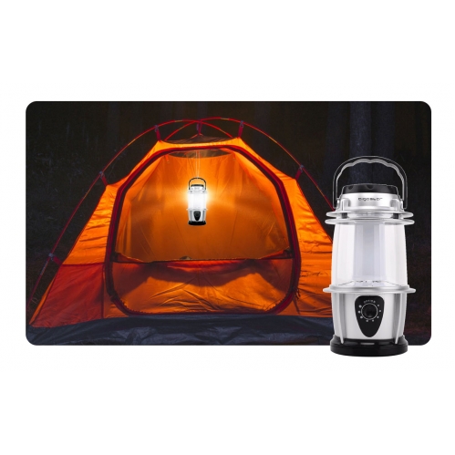 Obrázok pre LED kempingové svietidlo, lampáš 1,4W/58lm , 3xAA , IPX3, Strieborný