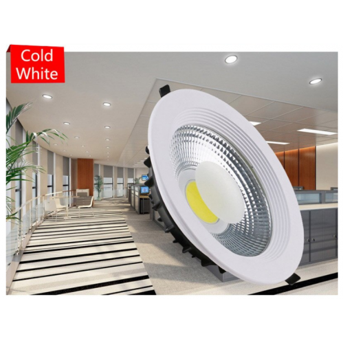 Obrázok pre Led Panel kruhový biely 10W/1100lm 128mm Studená biela