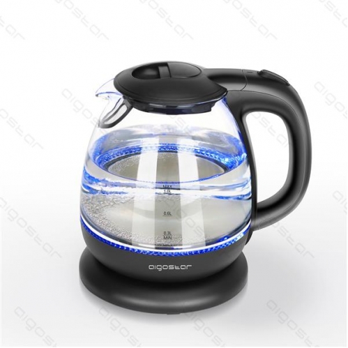 Obrázok pre Rýchlovarná sklenená kanvica - 1L , čierna - 1850-2200W