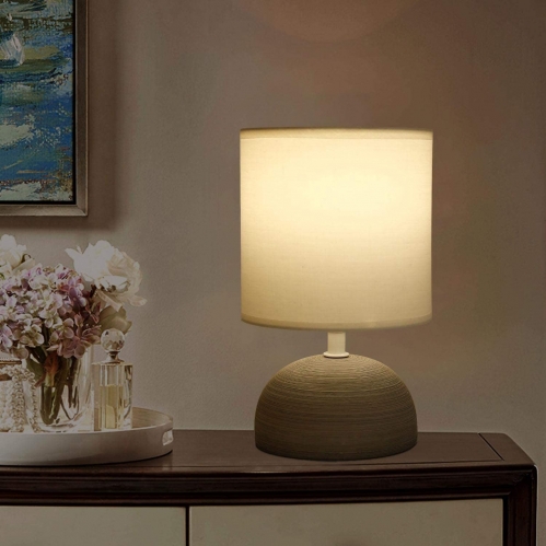 Obrázok pre Stolná lampa keramická 03 Bielo-Sivá , E14 