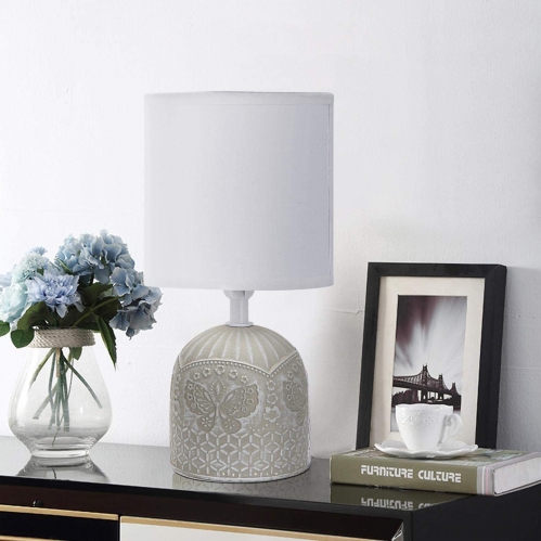 Obrázok pre Stolná lampa keramická 04 Sivá , E14 