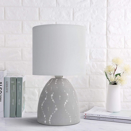 Obrázok pre Stolná lampa keramická 05 Sivá , E14 