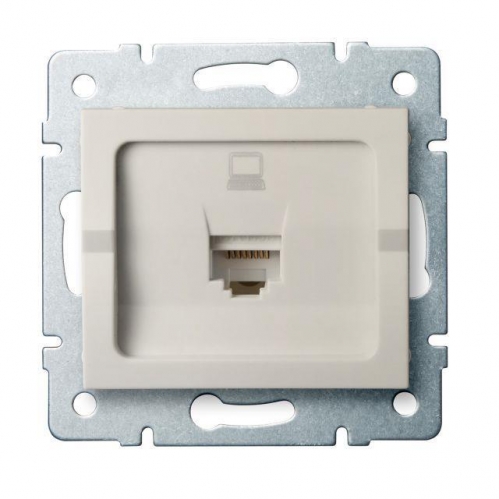 Obrázok pre Kanlux Dátová Zásuvka RJ45Cat 5e Mowion LOGI 02-1390-003 krémová