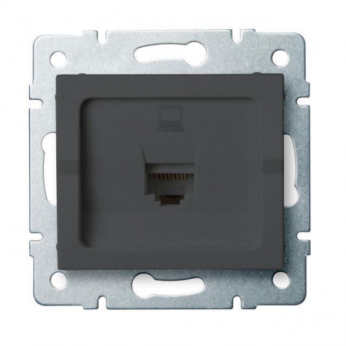 Obrázok pre Kanlux Dátová Zásuvka RJ45Cat 5e Mowion LOGI 02-1390-041 grafit