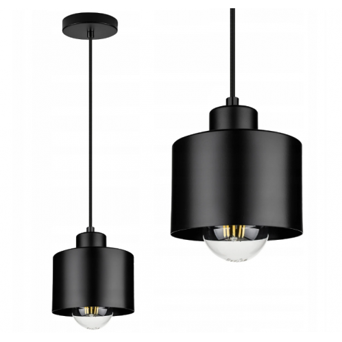 Obrázok pre Loft TRIPLE Závesný luster 1xE27/230V/Čierna