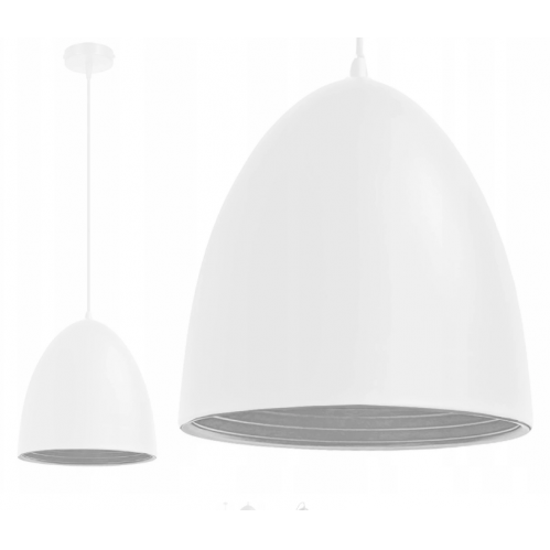 Obrázok pre Glamour Závesný luster 1xE27/230V/Biela