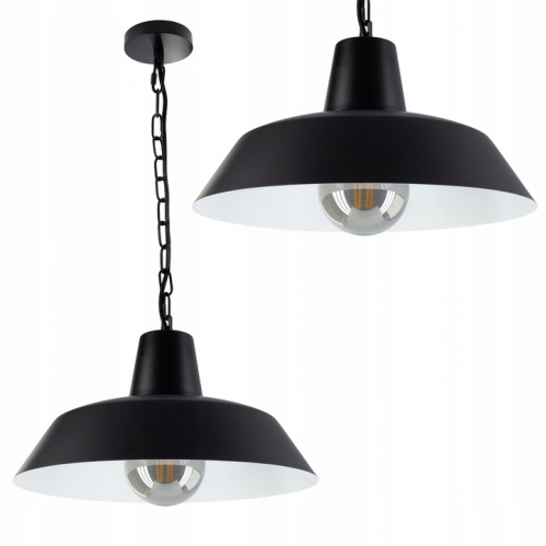 Obrázok pre Závesný luster 1xE27/230V/Čierna