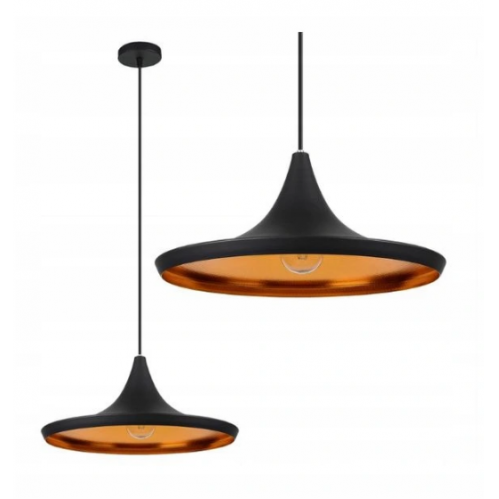 Obrázok pre Závesný luster 1xE27/230V/Čierna