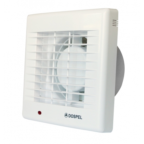 Obrázok pre Nástenný ventilátor do kúpelne a WC Dospel POLO 4 Φ100 AŻWCH 100m3 s časovačom, hydrostatom a automatickou uzávierkou