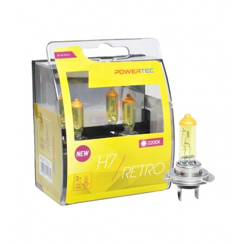 Obrázok pre Autožiarovky Retro H7 12V 55W DUO 2ks v balení Powertec