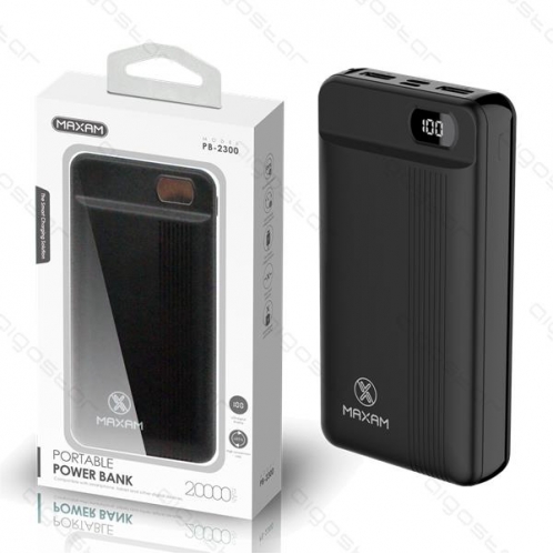 Obrázok pre Power Bank 20000mAh, 2.1A, Čierna