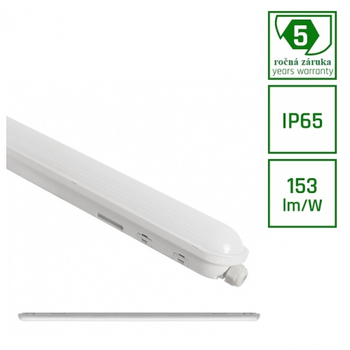 Obrázok pre Vodeodolné LED svietidlo LIMEA 52W/8000lm , IP65 , 150cm , Neutrálna biela so ZÁRUKOU 5 ROKOV!