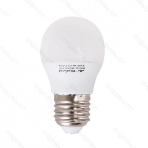 Obrázok pre LED žiarovka E27 5W/425lm , glóbus G45 , Studená biela