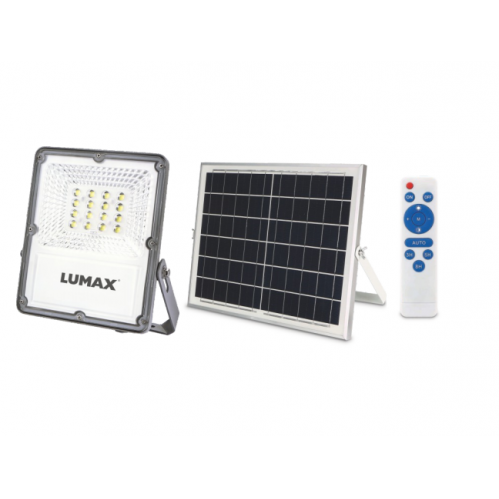 Obrázok pre LED Reflektor 60W/980lm IP65 Studená biela so solárnym panelom 15W 5V a diaľkovým ovládaním