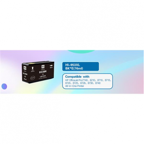 Obrázok pre 1x HP 953 XL BLACK - čierna 50ml - kompatibil- s čipom