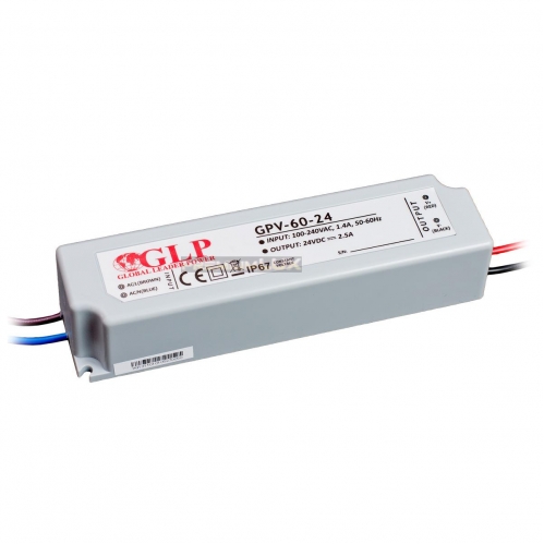 Obrázok pre GLP odeodolný napájací zdroj pre Led pásy- 24V/60W , IP67