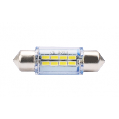 Obrázok pre LED Autožiarovka L085 - C5W 36mm 8xSMD , biela