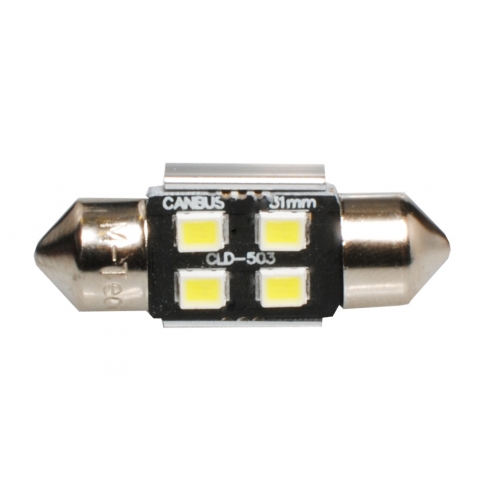 Obrázok pre LED Autožiarovka L345 - C5W 31mm 4xSMD2835 CANBUS , biela