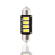 Obrázok pre LED Autožiarovka LB334W  - C5W 36mm 4xSMD5730 CANBUS , biela