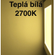 Obrázok pre Led Panel štvorcový biely prisadený 18W/1230lm 227mm Teplá biela