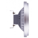 Obrázok pre LED žiarovka AR111 G53 15W/1100lm ICD , Neutrálna biela