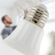 Obrázok pre LED žiarovka E27 6W/450lm , klasik s PIR senzorom , studená = 45W