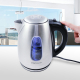Obrázok pre Rýchlovarná nerezová kanvica - 1,7L , čierna/nerez - 2200W