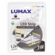 Obrázok pre KOMPLET Sada LED pás vodeodolný IP65 3w/200lm , SMD2835 - 1,2m s pohybovým senzorom a zásuvkovým napájacím zdrojom - teplá biela