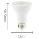 Obrázok pre LED žiarovka E27 8W/600lm , PAR20 CCOB , IC Driver , Studená biela