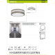 Obrázok pre Kanlux Lampa Luster JURBA DL-218L štvorcový 285x285mm IP44 , 2xE27 , matný chróm