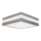 Obrázok pre Kanlux Lampa Luster JURBA DL-218L štvorcový 285x285mm IP44 , 2xE27 , matný chróm