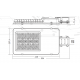 Obrázok pre LED Pouličné verejné osvetlenie 100W/12000lm , IP65 , studená biela