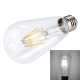 Obrázok pre LED žiarovka Vintage E27 8W/800lm , ST64 8x LED vlákno , teplá = 80W