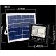 Obrázok pre LED Reflektor SENTOUR 40W/1300lm IP67 Studená biela so solárnym panelom 16W 6V a diaľkovým ovládaním
