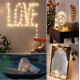 Obrázok pre Dekoračné LED osvetlenie na batérie 3xAA , 1,5V , IP20 , 5M, 50LED , Teplá biela