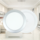 Obrázok pre Led Panel kruhový strieborný 20W/1370lm 240mm teplá biela