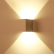 Obrázok pre Nástenné vonkajšie svietidlo WallLamp biele 10W , 2xCOB , IP65 , Studená biela s nastaviteľným uhlom svietenia